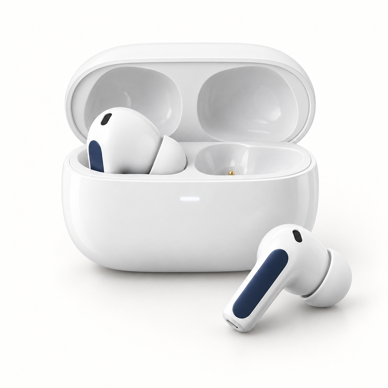 Wireless Bluetooth earbuds with charging case